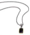 CHARLES KRYPELL - Sterling Silver & 14kg Pendant containing: 1 Round Diamond = 0.03cts (H-I/VS2-SI1) & 1 10x8mm Cushion Amethyst - 4-6507-SLAD