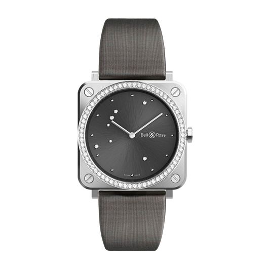 Bell & Ross Br S Grey Diamond Eagle Stainless Steel Quartz Watch BRS-ERU-ST-LGD/SCA