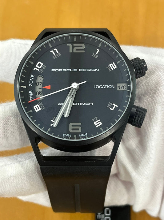 Porsche Design World Timer GMT PVD Titanium Auto Men's Watch - 6750.13.44.1180