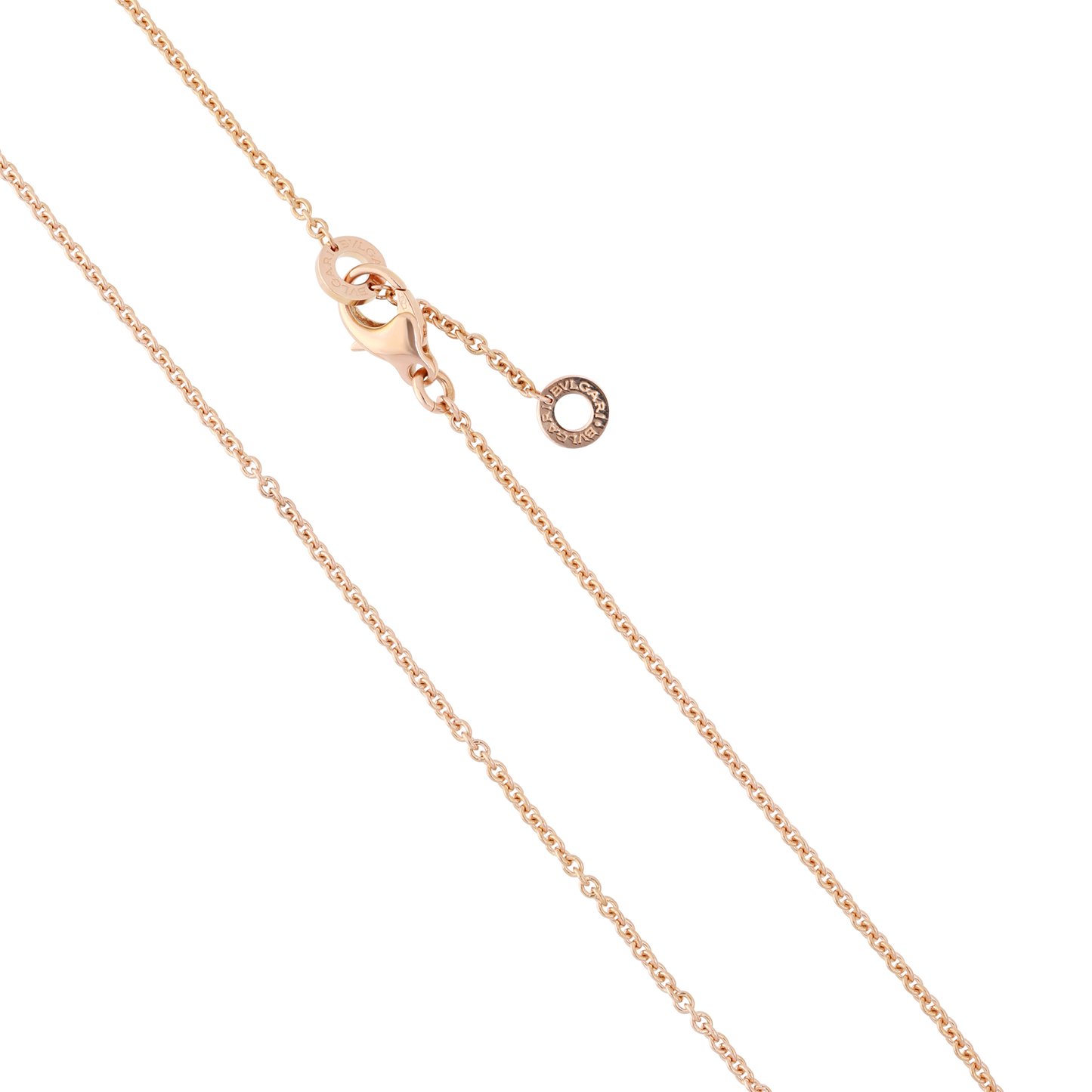 Bvlgari 18K Rose Gold Diamond Pendant Necklace Ref: 2374699